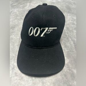 Vintage 007 Tomorrow Never Dies Embroidered Dad Hat Cap Black james bond 1997